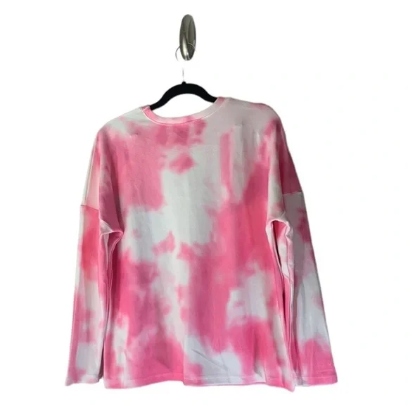 Kayamiya Tie Dye Printed Long Sleeve Shirt and Pants -PJ Sets -  Pink White - Sm - Picture 5 of 10